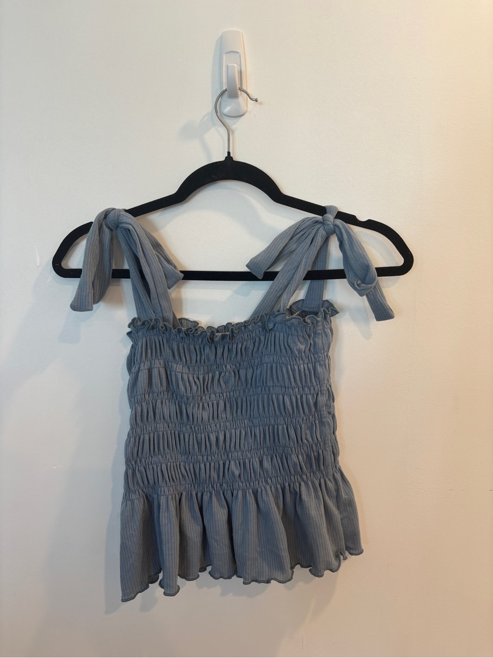 Altar'd State Smocked Tie-Strap Tank Top - lavender